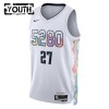 Camiseta Niños NBA Denver Nuggets Jamal Murray 2024-25 Nike City Edition Blanco Swingman